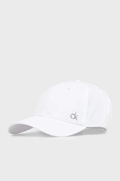 Calvin Klein Logolu % 100 Pamuk K60K613102YAF Bayan Şapka K60K613102 YAF BEYAZ - Calvin Klein