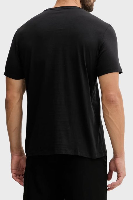 Calvin Klein Logolu % 100 Pamuk Regular Fit Bisiklet Yaka LV04RD820GUB1 Erkek T Shirt LV04RD820G UB1 SİYAH - Calvin Klein (1)