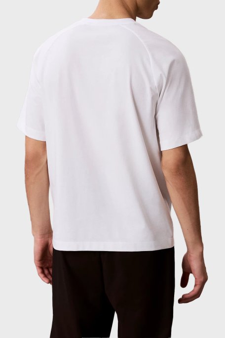 Calvin Klein Logolu % 100 Pamuk Regular Fit Bisiklet Yaka LVGMS6K100100 Erkek T Shirt LVGMS6K100 100 BEYAZ - Calvin Klein (1)