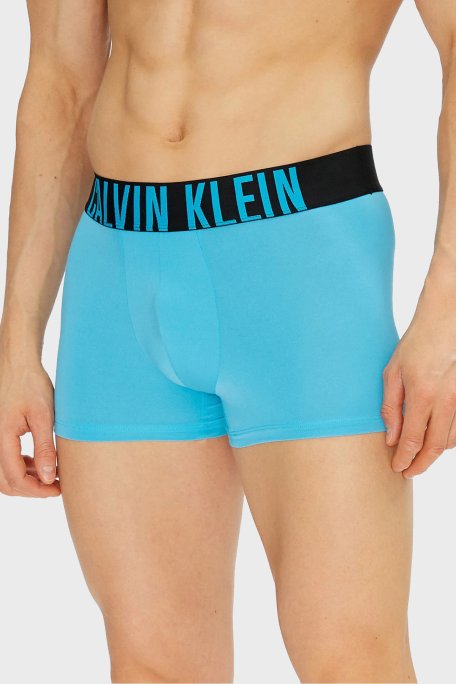 Calvin Klein Logolu 3 Pack 000NB3775AVVK Erkek Boxer 000NB3775A VVK Mavi-Gri-Siyah - Calvin Klein (1)