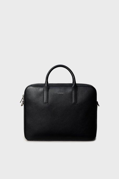 Calvin Klein Logolu Ayarlanabilir Askılı 15 inç LV04D3157GUB1 Erkek Laptop Çantası LV04D3157G UB1 SİYAH - Calvin Klein