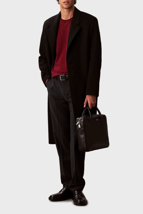 Calvin Klein Logolu Ayarlanabilir Askılı 15 inç LV04D3157GUB1 Erkek Laptop Çantası LV04D3157G UB1 SİYAH - Calvin Klein (1)