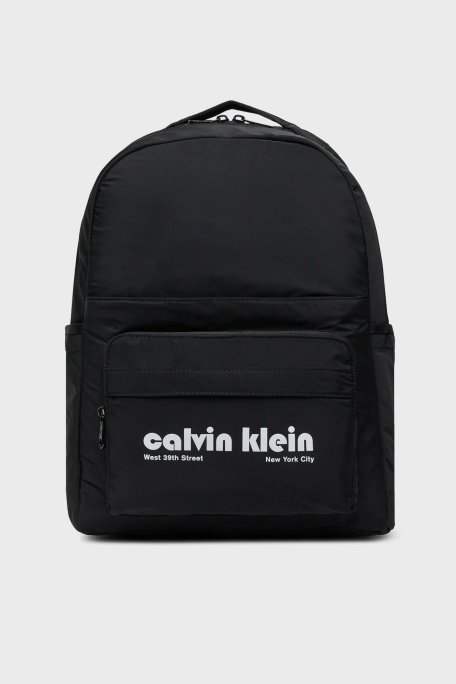 Calvin Klein Logolu Ayarlanabilir Askılı Erkek Sırt Çantası LV04G3162G UB1 SİYAH - Calvin Klein