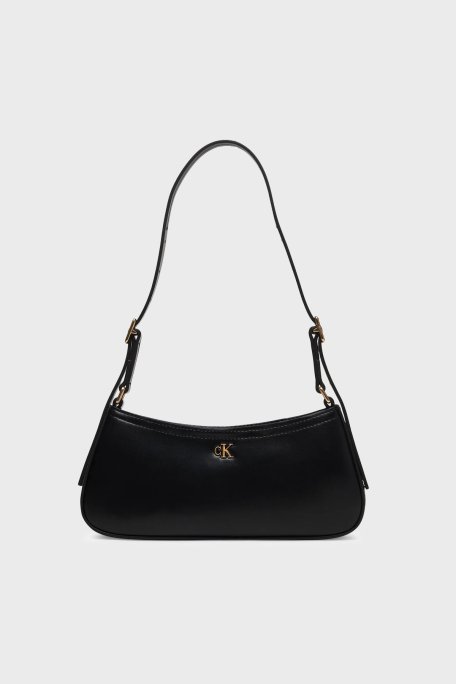 Calvin Klein Logolu Ayarlanabilir Askılı LV04F3170GUB1 Bayan Çanta LV04F3170G UB1 SİYAH - Calvin Klein