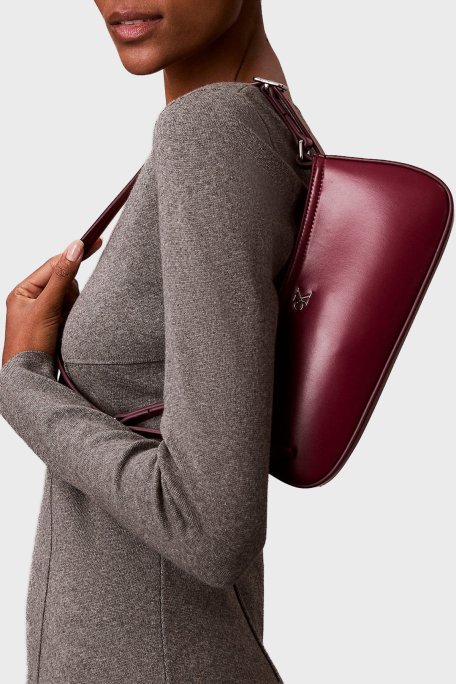 Calvin Klein Logolu Ayarlanabilir Askılı LV04F3170GZ1K Bayan Çanta LV04F3170G Z1K MOR - Calvin Klein (1)