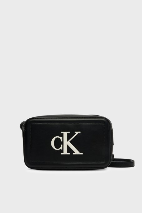Calvin Klein Logolu Ayarlanabilir Askılı LV04F3220G3L2 Bayan Çanta LV04F3220G 3L2 SİYAH - Calvin Klein