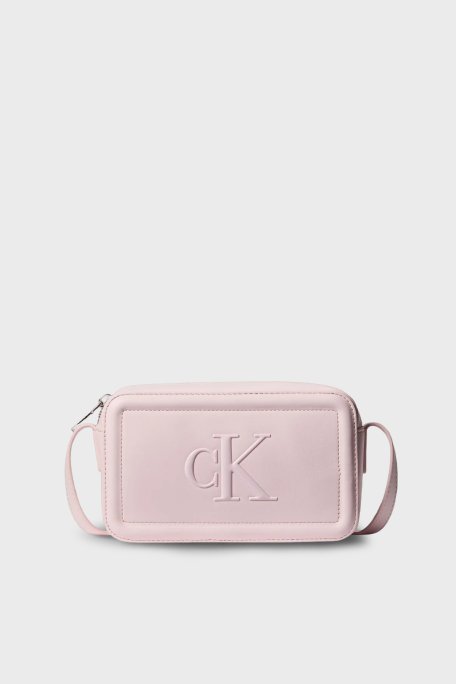 Calvin Klein Logolu Ayarlanabilir Askılı LV04F3220G8Z6 Bayan Çanta LV04F3220G 8Z6 PUDRA - Calvin Klein