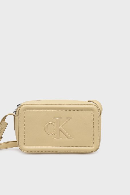 Calvin Klein Logolu Ayarlanabilir Askılı LV04F3220GRM0 Bayan Çanta LV04F3220G RM0 BEYAZ - Calvin Klein