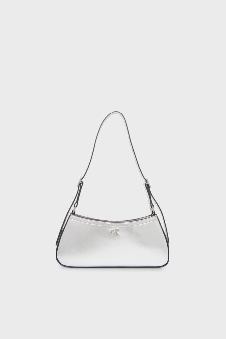 Calvin Klein Logolu Ayarlanabilir Askılı LV04F3304G3JH Bayan Çanta LV04F3304G 3JH GÜMÜŞ - Calvin Klein