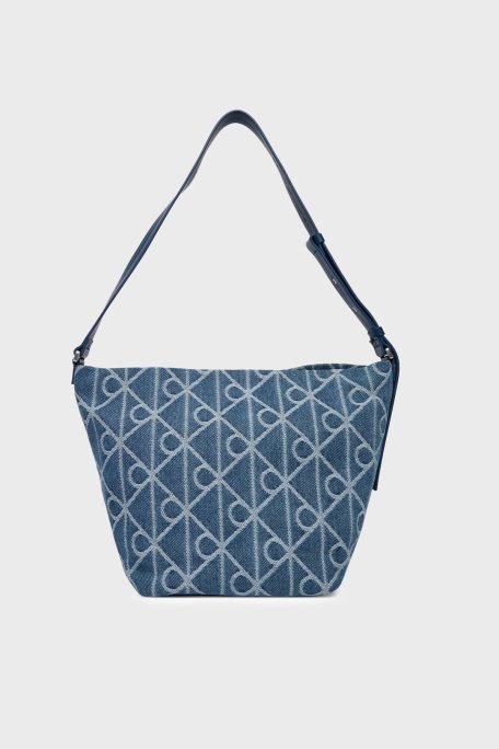 Calvin Klein Logolu Ayarlanabilir Askılı LV04F3432GYBN Bayan Çanta LV04F3432G YBN MAVİ - Calvin Klein