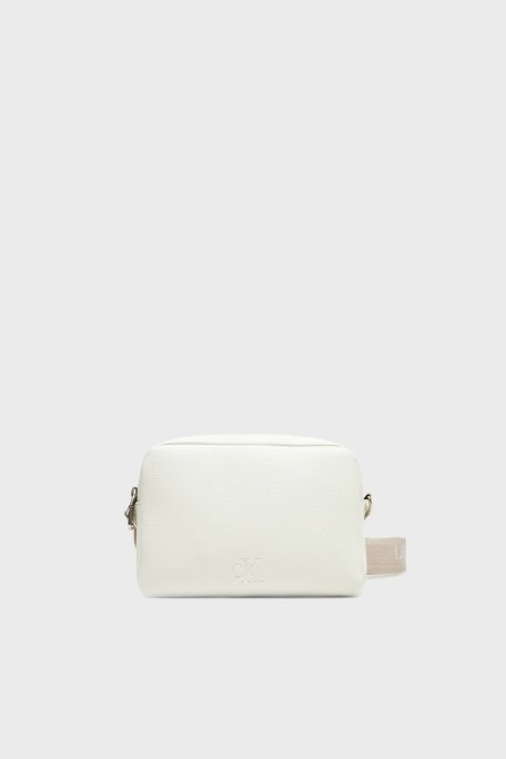 Calvin Klein Logolu Ayarlanabilir Askılı LV04K3124GFUP Bayan Çanta LV04K3124G FUP BEYAZ - Calvin Klein