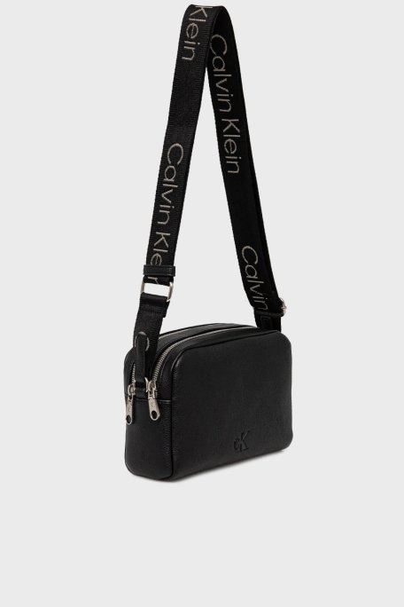 US Calvin Klein Logolu Ayarlanabilir Askılı LV04K3124GUB1 Bayan Çanta LV04K3124G UB1 SİYAH - Calvin Klein (1)