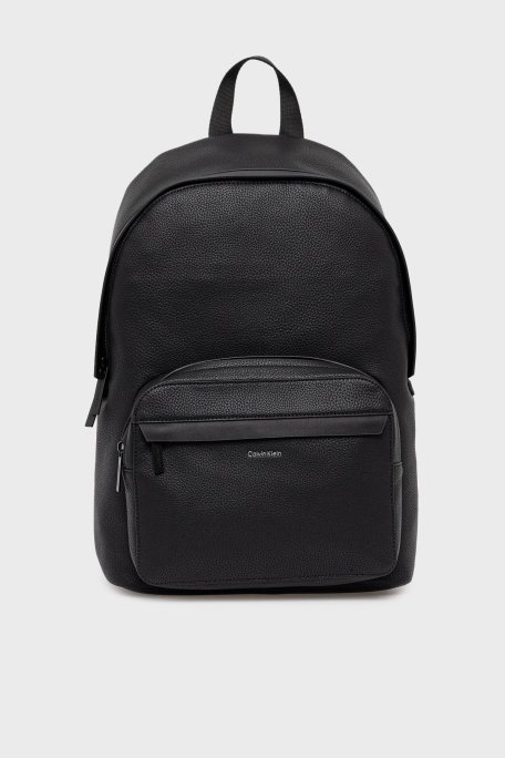 Calvin Klein Logolu Ayarlanabilir Çift Askılı LV04D3081GUB1 Erkek Sırt Çantası LV04D3081G UB1 SİYAH - Calvin Klein