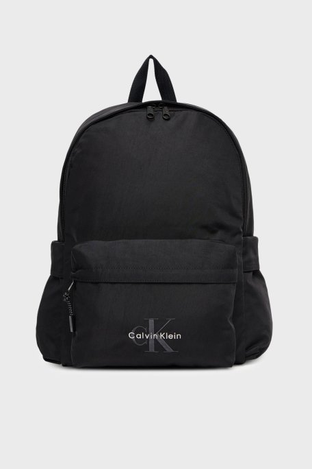 Calvin Klein Logolu Ayarlanabilir Çift Askılı LV04D3114GUB1 Erkek Sırt Çantası LV04D3114G UB1 SİYAH - Calvin Klein