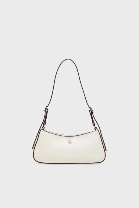 Calvin Klein Logolu Ayarlanabilir Omuz Askılı LV04F3170GFUP Bayan Çanta LV04F3170G FUP BEYAZ - Calvin Klein
