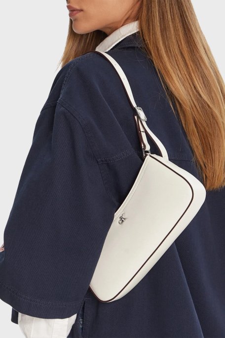 Calvin Klein Logolu Ayarlanabilir Omuz Askılı LV04F3170GFUP Bayan Çanta LV04F3170G FUP BEYAZ - Calvin Klein (1)