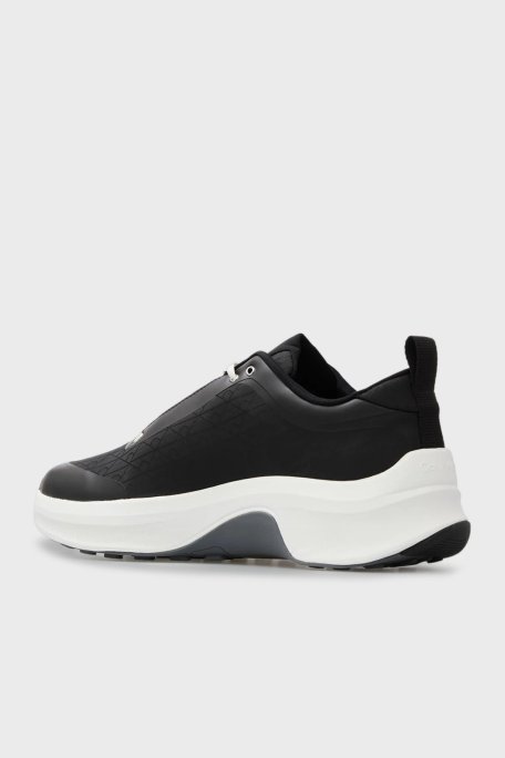 Calvin Klein Logolu Bağcıklı Sneaker YM0YM0145601F Erkek Ayakkabı YM0YM01456 01F SİYAH - Calvin Klein (1)