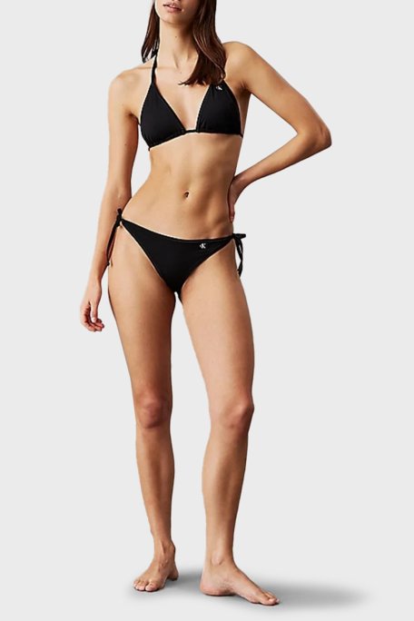 Calvin Klein Logolu Bağlamalı KW0KW02349BEH Bayan Bikini Altı KW0KW02349 BEH SİYAH - Calvin Klein (1)