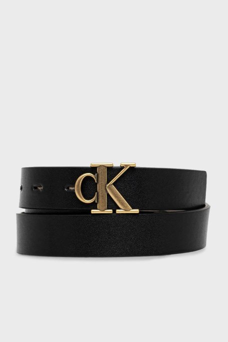 Calvin Klein Logolu Çift Taraflı LV04K7005GUB1 Bayan Kemer LV04K7005G UB1 SİYAH - Calvin Klein