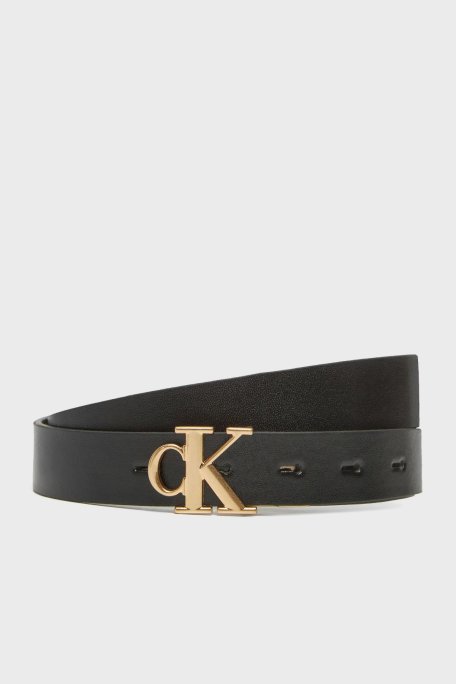 Calvin Klein Logolu Çift Taraflı LV04K7005GYIQ Bayan Kemer LV04K7005G YIQ SİYAH - Calvin Klein