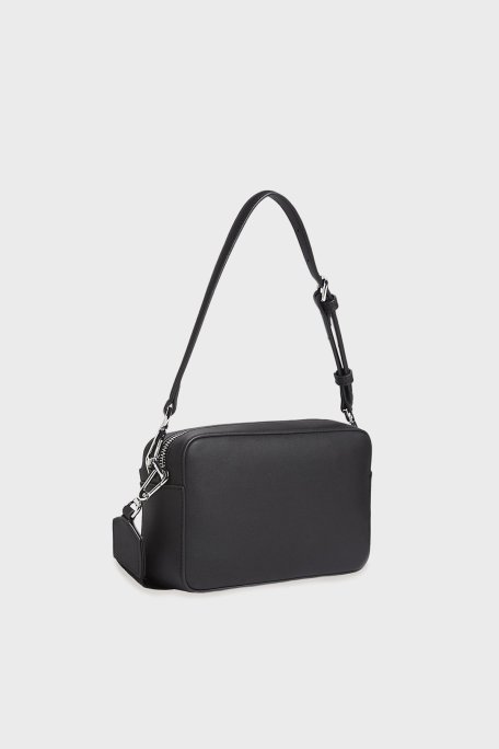 Calvin Klein Logolu Çıkarılabilir Askılı LV04F3094GUB1 Bayan Çanta LV04F3094G UB1 SİYAH - Calvin Klein (1)