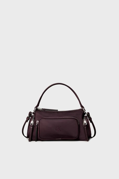 Calvin Klein Logolu Çıkarılabilir Askılı LV04F3132GBAP Bayan Çanta LV04F3132G BAP BORDO - Calvin Klein