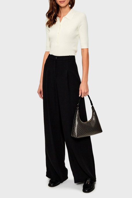 Calvin Klein Logolu Çıkarılabilir Askılı LV04F3298G2XA Bayan Çanta LV04F3298G 2XA SİYAH - Calvin Klein (1)