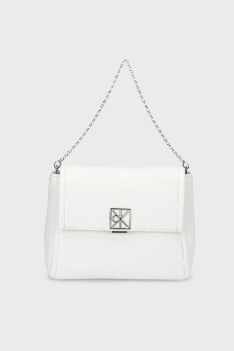 Calvin Klein Logolu Çıkarılabilir Askılı LV04F3511G4LX Kadın Çanta LV04F3511G 4LX BEYAZ - Calvin Klein