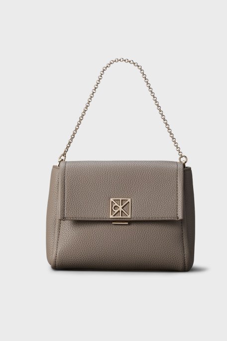 Calvin Klein Logolu Çıkarılabilir Askılı LV04F3511GVFU Kadın Çanta LV04F3511G VFU TOPRAK - Calvin Klein