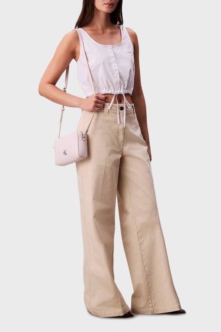 Calvin Klein Logolu Çıkarılabilir Askılı LV04K3162GVUW Bayan Çanta LV04K3162G VUW LİLA - Calvin Klein (1)