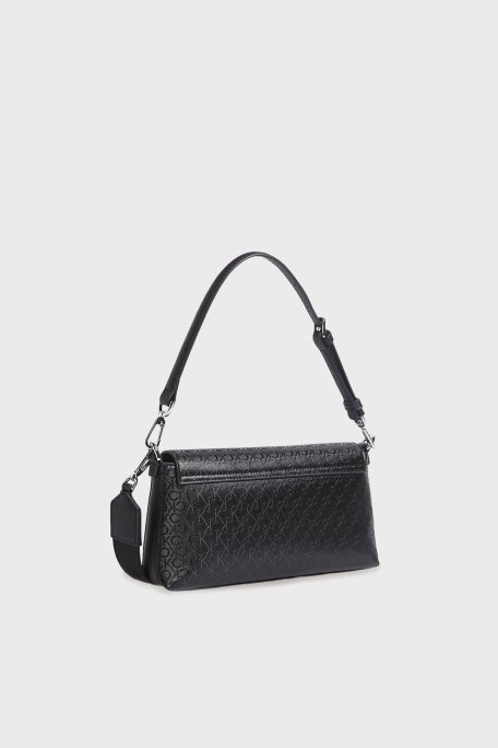 Calvin Klein Logolu Çıkarılabilir ve Ayarlanabilir Askılı LV04F3101GUB1 Bayan Çanta LV04F3101G UB1 SİYAH - Calvin Klein (1)