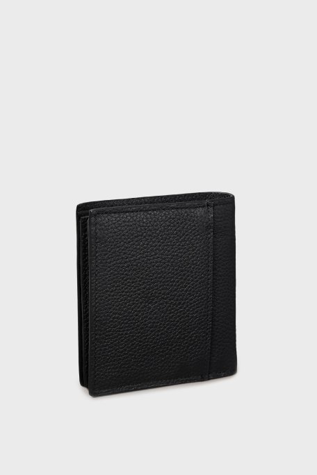 Calvin Klein Logolu Deri Kartlık LV04D1063GUB1 Erkek Cüzdan LV04D1063G UB1 SİYAH - Calvin Klein (1)