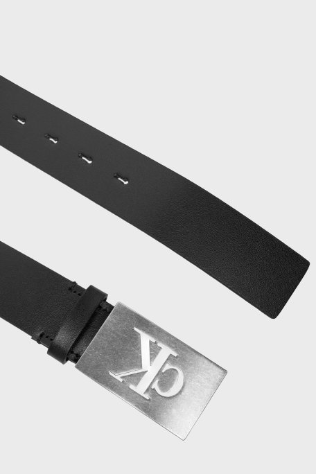 Calvin Klein Logolu Deri LV04D7043GV8L Erkek Kemer LV04D7043G V8L SİYAH - Calvin Klein (1)