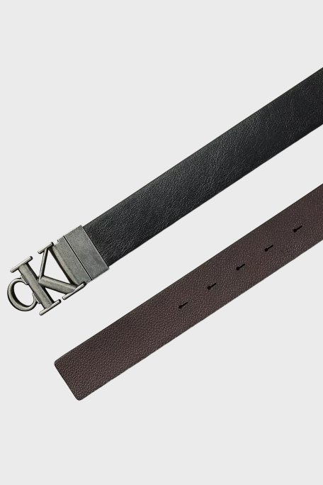 Calvin Klein Logolu Deri LV04D7049GV8L Erkek Kemer LV04D7049G V8L SİYAH - Calvin Klein (1)