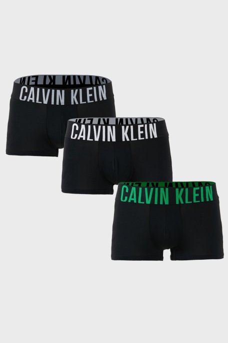Calvin Klein Logolu Düşük Bel 3 Pack 000NB3611AVPA Erkek Boxer 000NB3611A VPA SİYAH - Calvin Klein