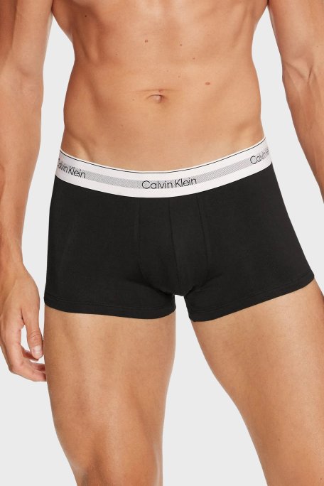 Calvin Klein Logolu Düşük Bel 3 Pack 000NB3956AUB1 Erkek Boxer 000NB3956A UB1 SİYAH - Calvin Klein (1)
