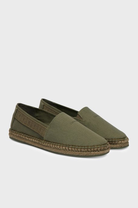 Calvin Klein Logolu Espadril HM0HM02075LDI Erkek Ayakkabı HM0HM02075 LDI HAKİ - Calvin Klein (1)