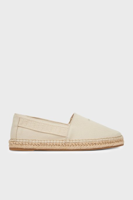 Calvin Klein Logolu Espadril HM0HM02075PDV Erkek Ayakkabı HM0HM02075 PDV BEJ - Calvin Klein