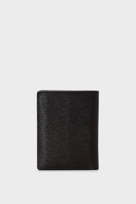 Calvin Klein Logolu Hakiki Deri K50K512859BEH Erkek Cüzdan K50K512859 BEH SİYAH - Calvin Klein (1)