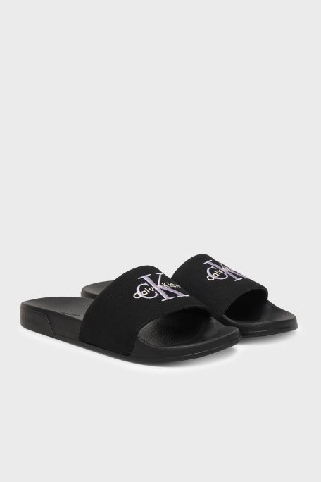 Calvin Klein Logolu HW0HW0295806U Bayan Terlik HW0HW02958 06U SİYAH - Calvin Klein (1)