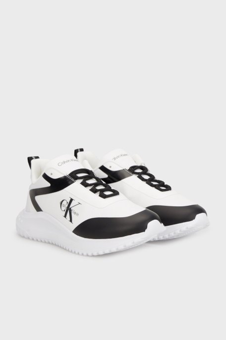 Calvin Klein Logolu Kalın Taban Sneaker YM0YM0143901W Erkek Ayakkabı YM0YM01439 01W BEYAZ-SİYAH - Calvin Klein (1)