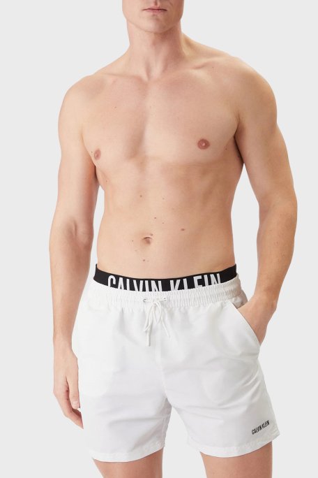 Calvin Klein Logolu LV00N61015100 Erkek Mayo Short LV00N61015 100 BEYAZ - Calvin Klein (1)