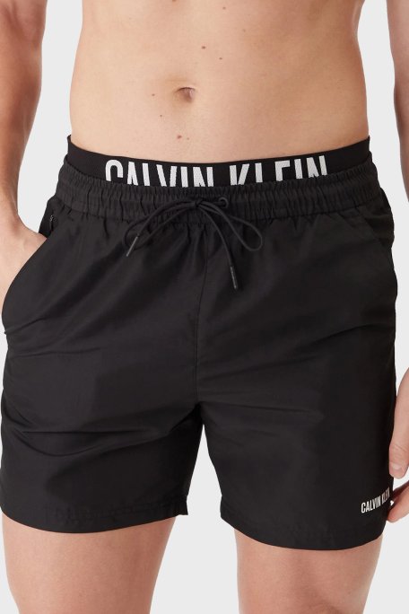 Calvin Klein Logolu LV00N61015UB1 Erkek Mayo Short LV00N61015 UB1 SİYAH - Calvin Klein