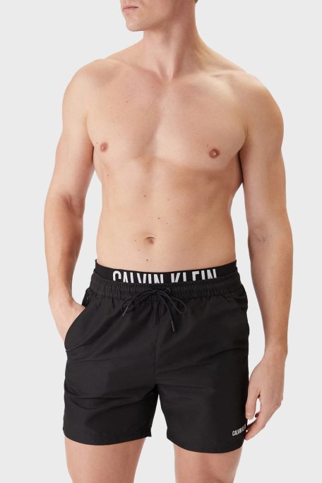 Calvin Klein Logolu LV00N61015UB1 Erkek Mayo Short LV00N61015 UB1 SİYAH - Calvin Klein (1)