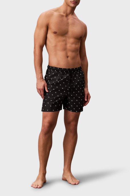 Calvin Klein Logolu LV00N61027PCS Erkek Mayo Short LV00N61027 PCS SİYAH - Calvin Klein (1)