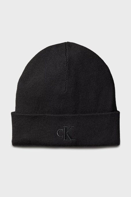 Calvin Klein Logolu LV04D8020GUB1 Erkek Bere LV04D8020G UB1 SİYAH - Calvin Klein