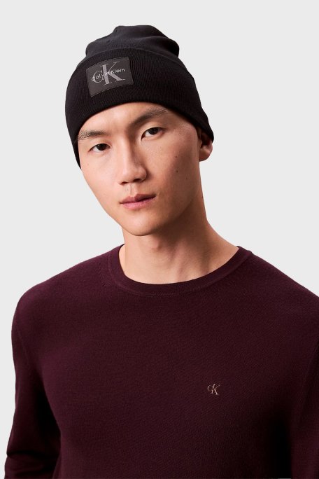 Calvin Klein Logolu LV04D8088GUB1 Erkek Bere LV04D8088G UB1 SİYAH - Calvin Klein (1)