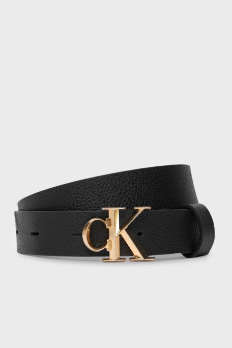 Calvin Klein Logolu LV04F7060GYIH Bayan Kemer LV04F7060G YIH SİYAH - Calvin Klein