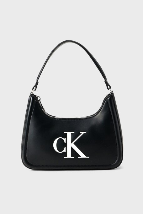 Calvin Klein Logolu Omuz Askılı LV04F3230G3L2 Kadın Çanta LV04F3230G 3L2 SİYAH - Calvin Klein