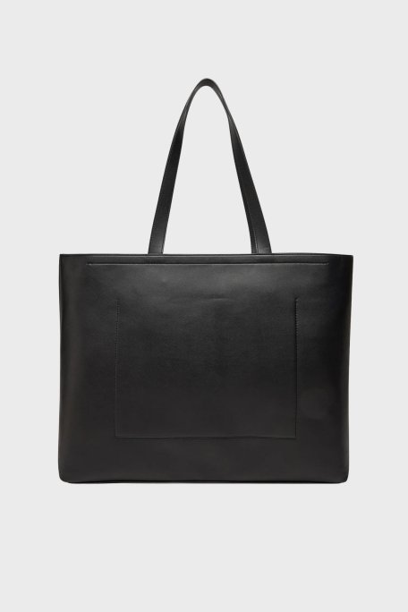 Calvin Klein Logolu Omuz Askılı Tote LV04K3070GUB1 Bayan Çanta LV04K3070G UB1 SİYAH - Calvin Klein (1)